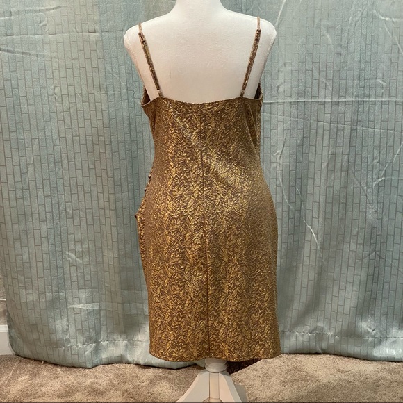 XL Rhapsody gold dress - Picture 3 of 4